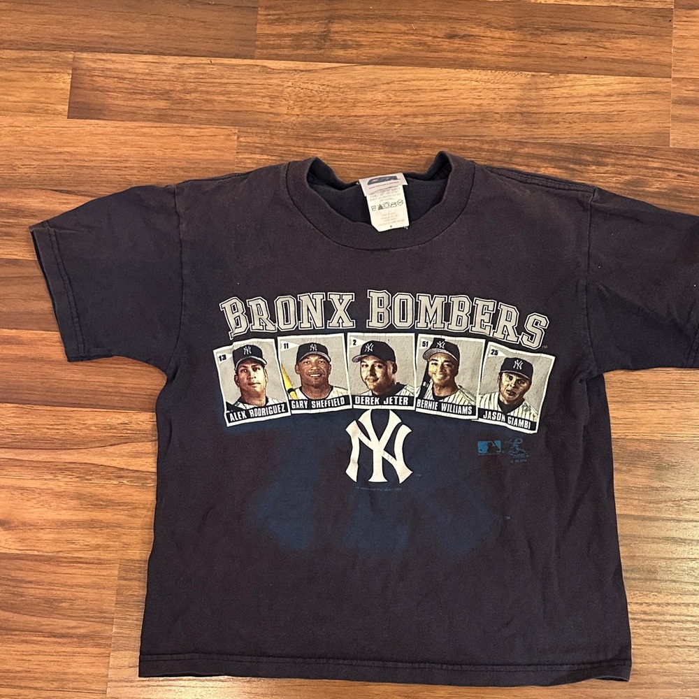 Kids Vintage Bronx Bombers Navy T-Shirt